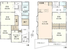 【東京都/練馬区練馬】練馬区練馬3丁目　戸建 間取り図