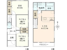 【東京都/練馬区関町北】練馬区関町北3丁目新築戸建　1号棟（全5棟） 間取り図