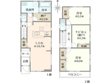 【東京都/練馬区関町北】練馬区関町北3丁目新築戸建　2号棟（全5棟） 間取り図