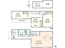 【東京都/練馬区南田中】練馬区南田中4丁目新築戸建　3号棟（全4棟） 間取り図
