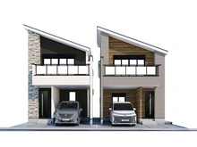 【東京都/世田谷区北烏山】KEIAI GRACE　世田谷区北烏山3期　1号棟 完成予想図：図面を基に描き起したもので、実際とは多少異なる場合があります。（本物件：左側）
