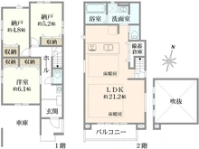 【東京都/世田谷区北烏山】KEIAI GRACE　世田谷区北烏山3期　2号棟 間取り図