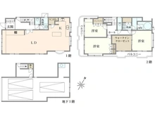 【東京都/渋谷区代々木】渋谷区代々木5丁目　戸建て 間取り図