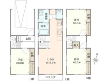 【東京都/世田谷区南烏山】世田谷南烏山一丁目戸建 間取り図