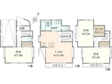 【東京都/世田谷区北烏山】世田谷区北烏山9丁目戸建 間取り図