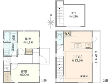 【東京都/世田谷区八幡山】世田谷区八幡山2丁目　新築戸建 間取り図