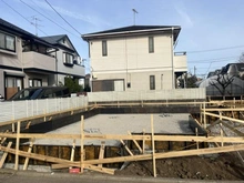 【東京都/世田谷区北烏山】北烏山6丁目新築戸建　B号棟 現地（建築前）：全2棟　左側