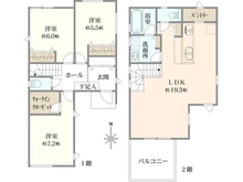 【東京都/世田谷区祖師谷】世田谷区祖師谷6丁目　新築戸建　4号棟 間取り図