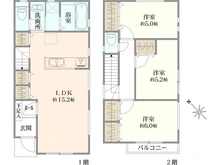 【東京都/調布市入間町】入間町3丁目新築戸建　2号棟 間取り図