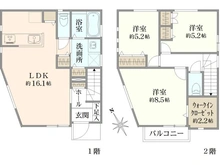 【東京都/調布市入間町】入間町3丁目新築戸建　3号棟 間取り図