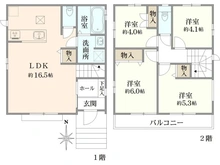 【東京都/調布市深大寺東町】調布市深大寺東町3丁目新築戸建　B号棟 間取り図