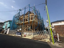 【東京都/世田谷区桜上水】世田谷区桜上水2丁目新築戸建 建築中の外観