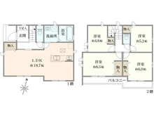 【東京都/狛江市駒井町】狛江市駒井町3丁目　新築戸建　H号棟 間取り図