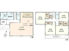 【東京都/狛江市駒井町】狛江市駒井町3丁目　新築戸建　E号棟 間取り図