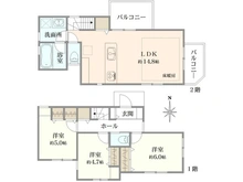 【東京都/杉並区下高井戸】杉並区下高井戸4丁目新築戸建3号棟 間取り図