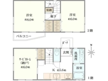 【東京都/杉並区阿佐谷北】杉並区阿佐谷北2丁目　中古戸建 間取り図