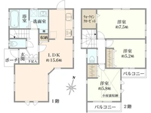 【東京都/世田谷区給田】世田谷区給田4丁目　中古戸建 間取り図