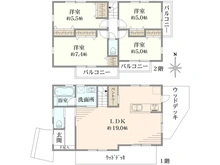 【東京都/世田谷区祖師谷】世田谷区祖師谷6丁目新築分譲住宅　E号棟 間取り図
