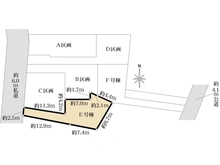 【東京都/世田谷区祖師谷】世田谷区祖師谷6丁目新築分譲住宅　E号棟 区画図