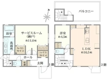 【東京都/世田谷区瀬田】THE パームスコート 瀬田 1号棟 間取り図