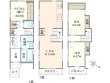 【東京都/世田谷区千歳台】世田谷区千歳台五丁目戸建て 間取り図