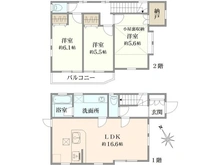 【東京都/世田谷区祖師谷】世田谷区祖師谷6丁目　戸建て 間取り図