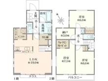 【東京都/世田谷区砧】世田谷区砧1丁目新築戸建　4号棟 間取り図