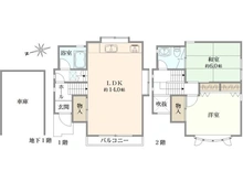 【東京都/世田谷区船橋】世田谷区船橋2丁目　中古戸建 間取り図