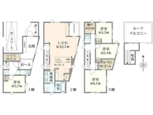 【東京都/世田谷区船橋】船橋1丁目新築戸建　1号棟 間取り図