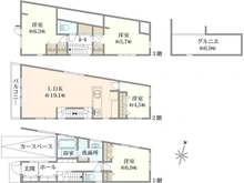 【東京都/世田谷区代田】世田谷区代田1丁目中古戸建 間取り図