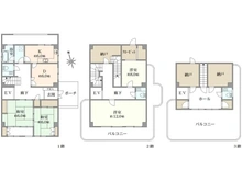 【東京都/世田谷区赤堤】世田谷区赤堤二丁目戸建 間取り図