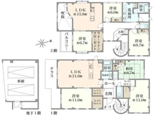 【東京都/世田谷区赤堤】世田谷区赤堤3丁目　中古戸建 間取り図