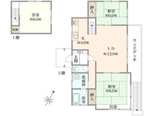 【長野県/北佐久郡軽井沢町大字長倉】軽井沢千ヶ滝西区　別荘 間取り図