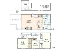 【東京都/世田谷区宮坂】世田谷区宮坂3丁目新築戸建A号棟 間取り図