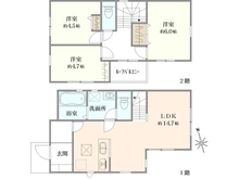 【東京都/狛江市東野川】狛江市東野川3丁目 3号棟 間取り図