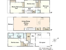 【東京都/大田区南馬込】南馬込6丁目新築戸建　A号棟 間取り図