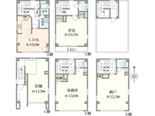 【東京都/江東区亀戸】亀戸4丁目賃貸併用住宅（プラスリノカーサ亀戸天神） 間取り図