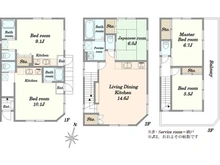 【東京都/文京区本郷】文京区本郷5丁目　賃貸併用住宅 間取り図
