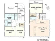 【東京都/杉並区荻窪】上荻3丁目新築戸建 間取り図