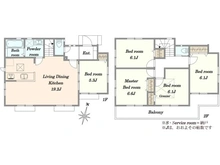 【東京都/世田谷区上祖師谷】世田谷区上祖師谷3丁目　新築戸建て 間取り図