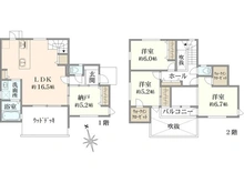 【東京都/狛江市東野川】狛江市東野川一丁目新築戸建B号棟 間取り図