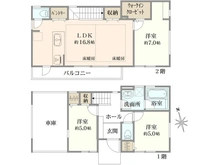【東京都/世田谷区宇奈根】世田谷区宇奈根PJ 2号棟 間取り図