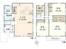 【東京都/世田谷区宇奈根】世田谷区宇奈根PJ 5号棟 間取り図