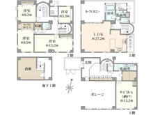 【東京都/世田谷区成城】世田谷区成城二丁目中古戸建 間取り図