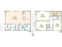 【東京都/世田谷区千歳台】世田谷区千歳台2丁目新築戸建 間取り図