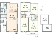 【東京都/世田谷区喜多見】喜多見三丁目戸建 間取り図
