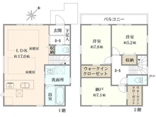 【東京都/狛江市岩戸南】狛江市岩戸南3丁目新築戸建 2号棟 間取り図