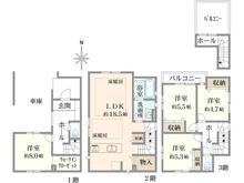 【東京都/板橋区大谷口北町】板橋区大谷口北町新築戸建て 間取り図