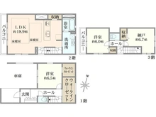 【東京都/江戸川区東小岩】江戸川区東小岩5丁目新築戸建て1号棟 間取り図