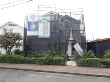【東京都/小平市美園町】小平市美園町3丁目 B号棟 建築中の外観：全2区画　B号棟は手前側
